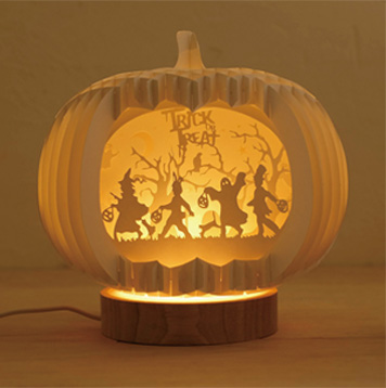 ハロウィン飾り パーティ インテリア ハロウィン切り絵ライト/15時まで