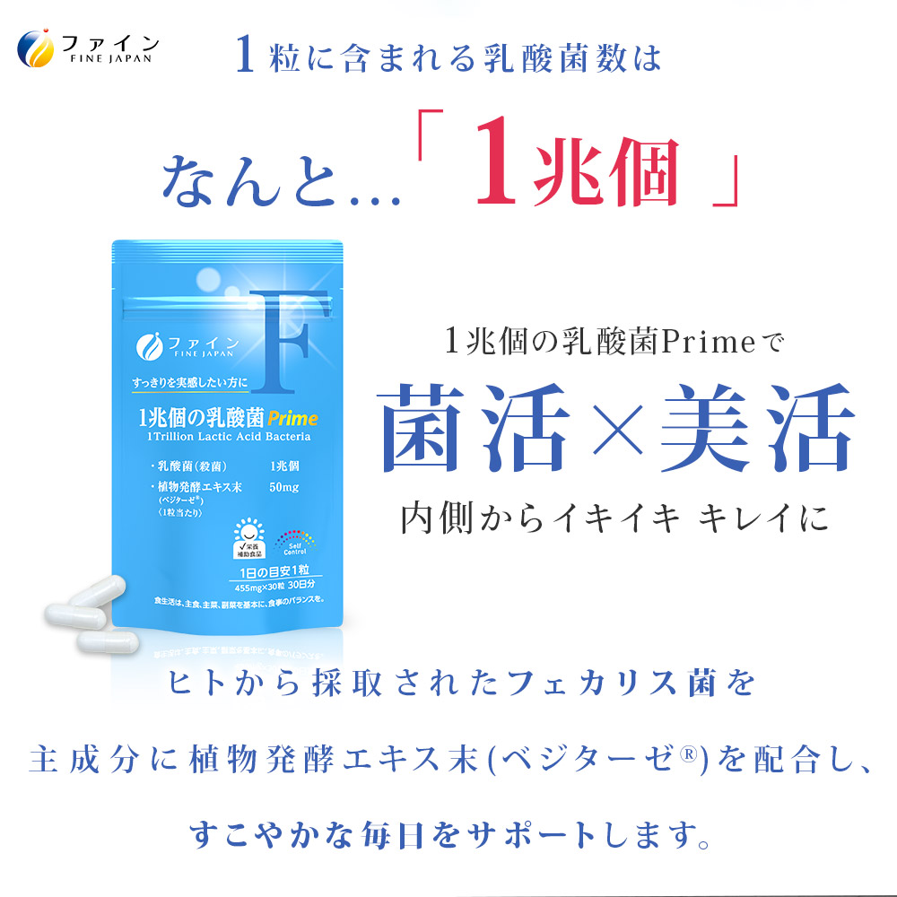 FINE JAPAN 【期間限定！定期初回クーポン配布中〜10/19】乳酸菌