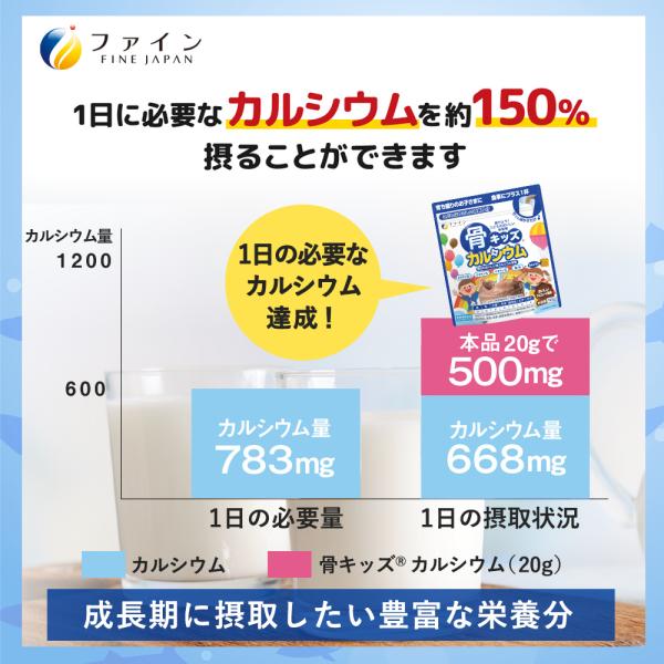 骨キッズ カルシウム チョコ 風味 140g 14杯分(1回10g/140g入 ) 5個