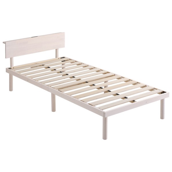 シングル ベッド 宮セット すのこベッド 宮 棚 2口 コンセント 2段階