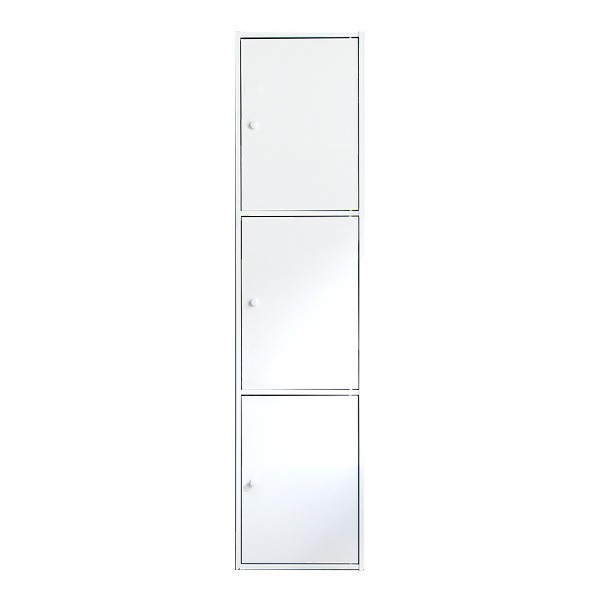 マルチカラーボックス 3ドアタイプ ラック 扉付き ハイタイプ フリー