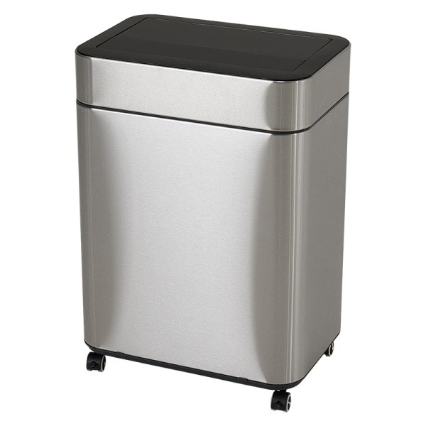 センサー付き 自動開閉 ゴミ箱 中央開閉式 50L 電池式 オゾン機能 除菌 センサー感知 キッチン リビング ダストボックス 袋ストッパー キャスター付 送料無料の画像