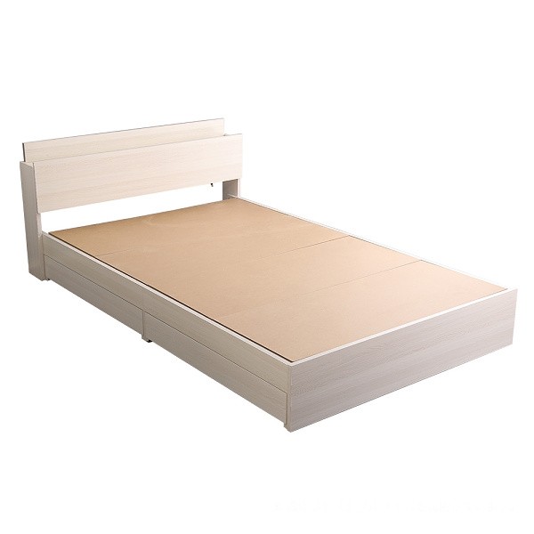 セミダブル ベッド チェストベッド 引き出し フリー 収納 左右付替え 宮 棚 2口 コンセント 小物置 セミダブルベッド フレーム 送料無料 ※フレーム単品 5cm 6kg