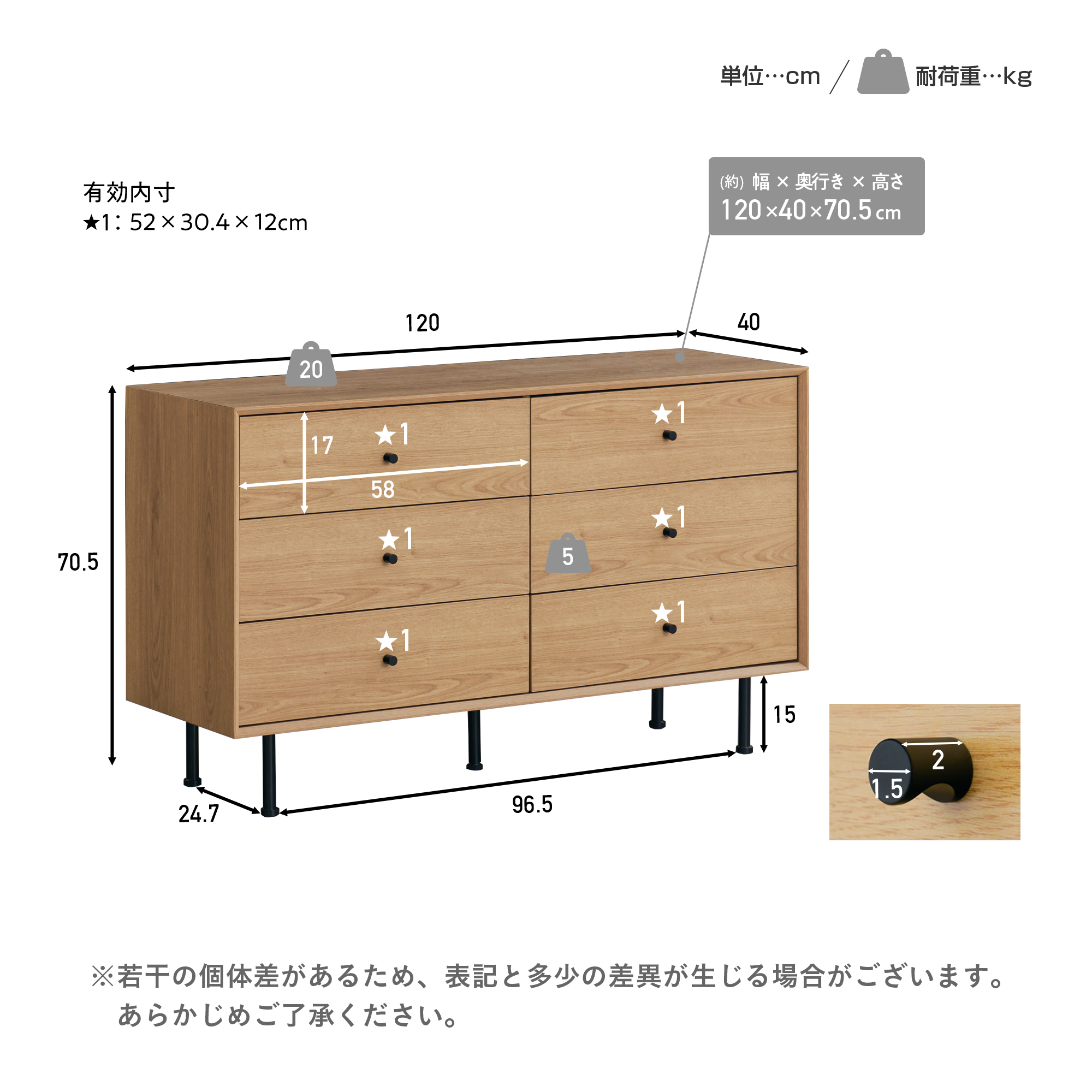 VENTOTA キャビネット 幅120cm サイドボード チェスト リビング 収納