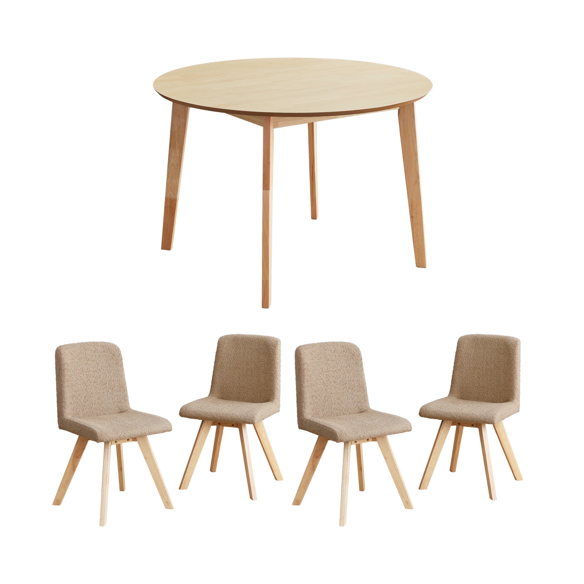 VENTOTA ダイニング5点セット ダイニングテーブル 4人用 幅110cm