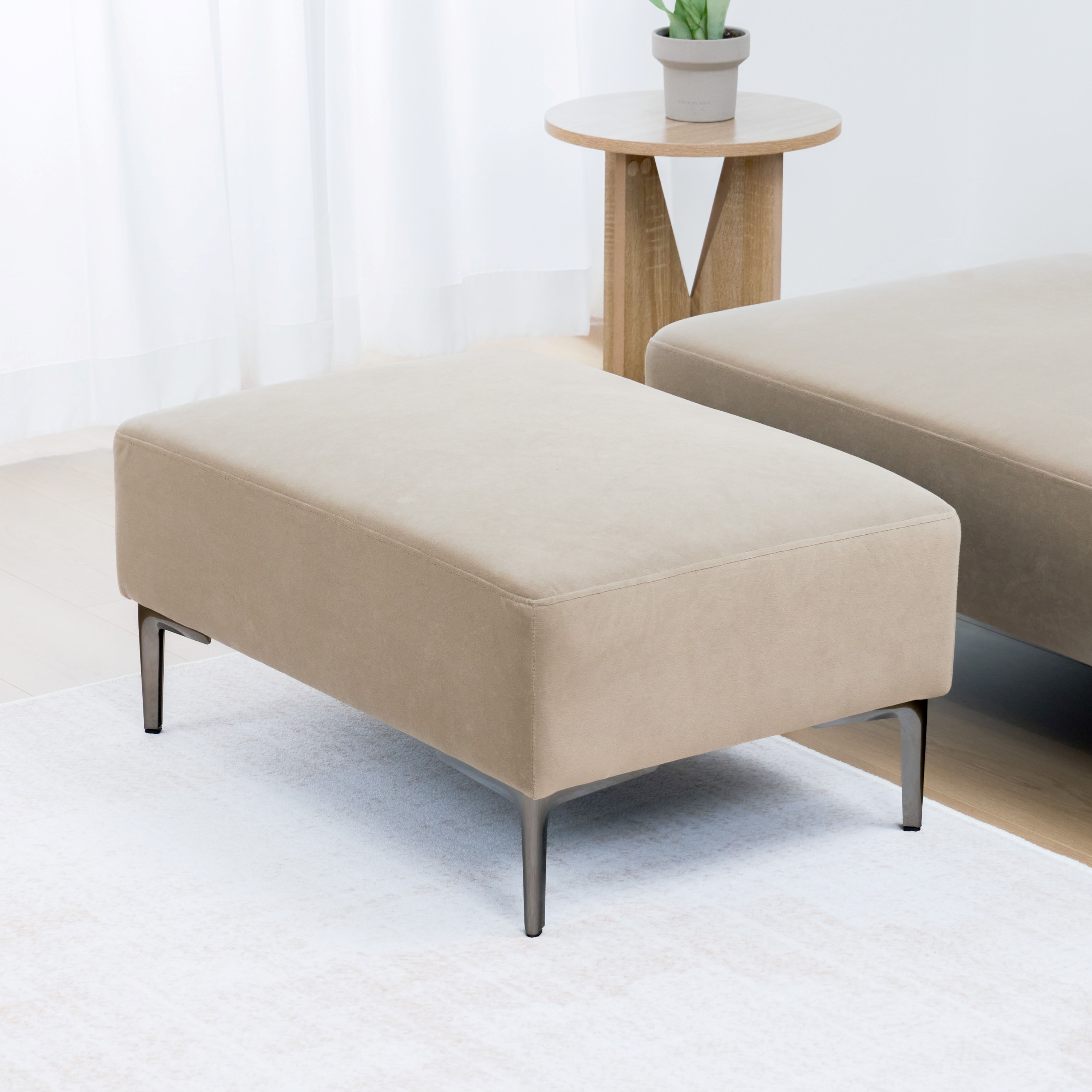 VENTOTA オットマン リップルベージュ Amazon｜VENTOTA オットマン チェア ソファ ソファー 天然木 足
