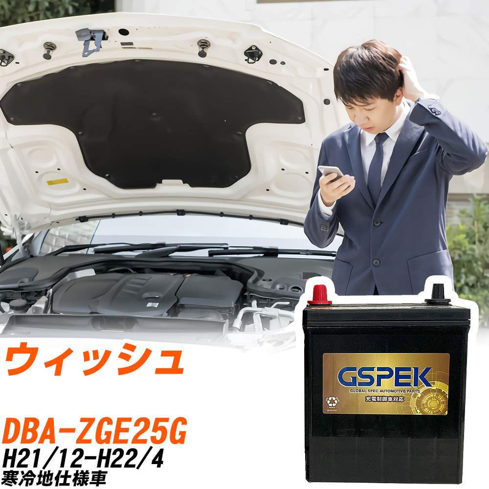 トヨタ ウィッシュ バッテリー G-85D23L/PL DBA-ZGE25G H21/12-H22/4