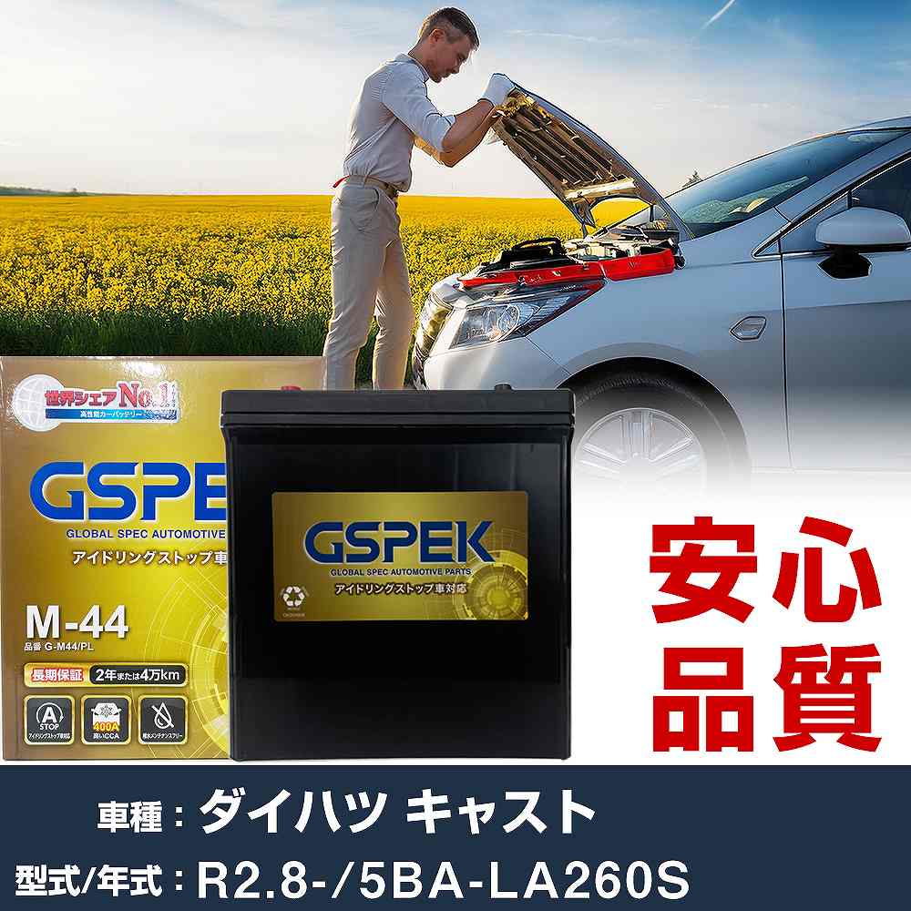 ダイハツ キャスト バッテリー G-M44/PL 5BA-LA260S R2/8- GSPEK