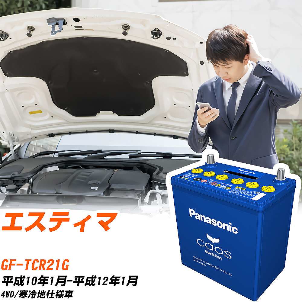 カオス トヨタ エスティマ バッテリー N-100D23L/C8 GF-TCR21G H10/1