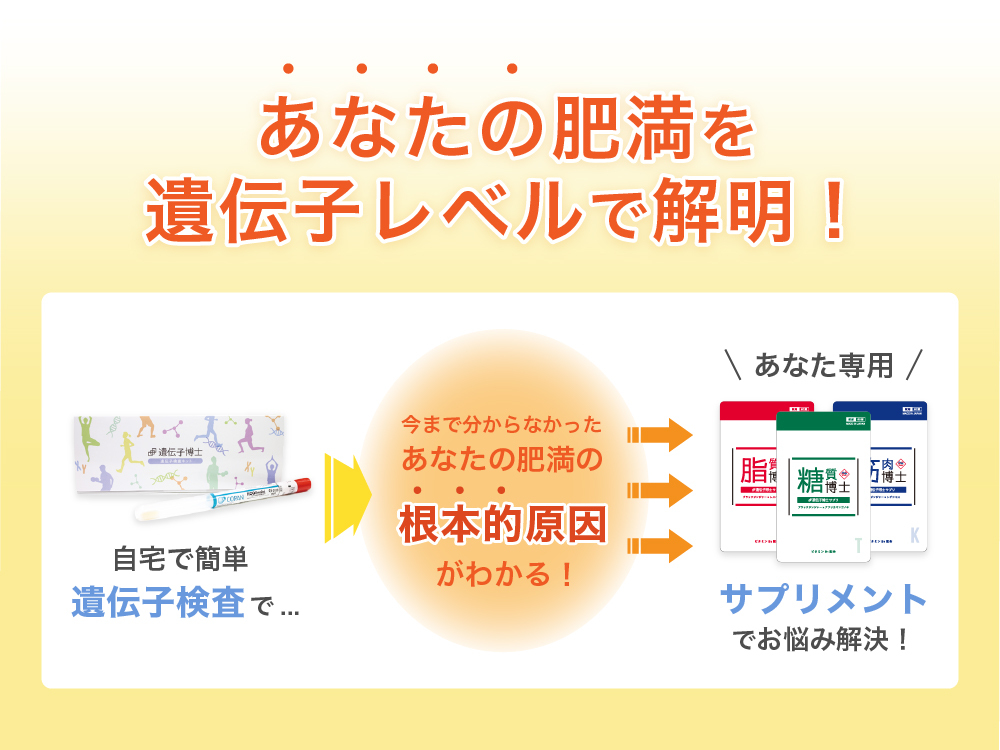 お得な2個セット・ダイエット遺伝子検査キット　遺伝子博士　肥満遺伝子検査キット　送料無料　DNA