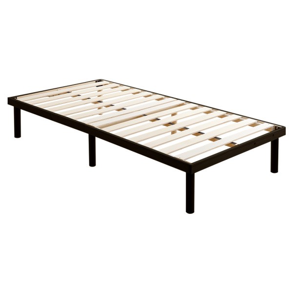 シングル ベッド 2段階 高さ調整 脚付き すのこベッド パイン材 耐荷重