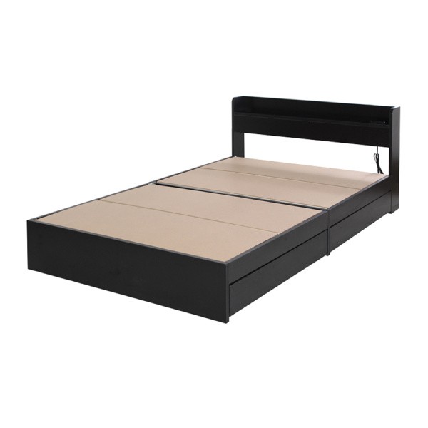 シングル ベッド フレーム 単品 収納ベッド 宮 棚 コンセント付