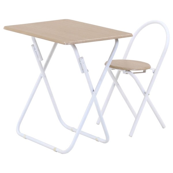 折りたたみ テーブル チェア セット 幅70ｃｍ デスク イス フリー ワーク パソコン コンパクト 収納 リビング デザイン つくえ 机 椅子 送料無料_1