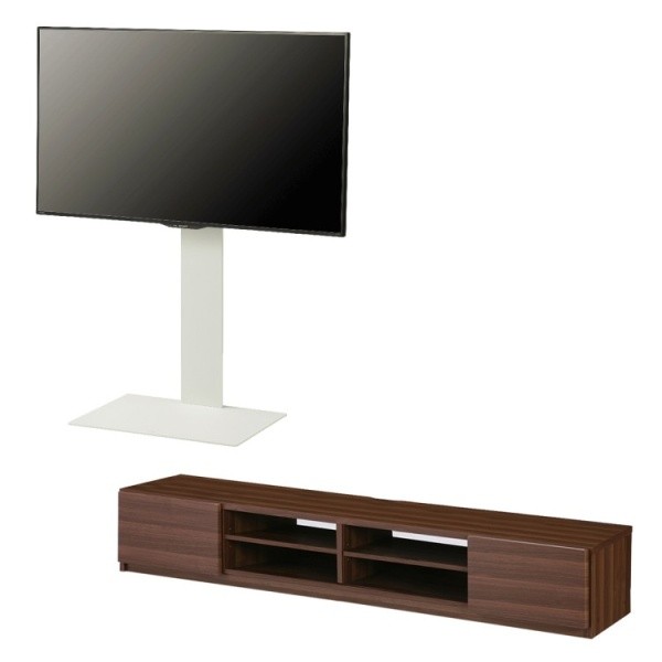スタンド付きローボード180cm(スタンド別！) テレビ スタンド ローボード セット 幅180cm テレビ台 2台 組合せ 単体