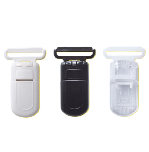 おなまえクリップ シロ クリアー 1個 先折れ型 ピンホルダー クリップ J-sen clip 全長41