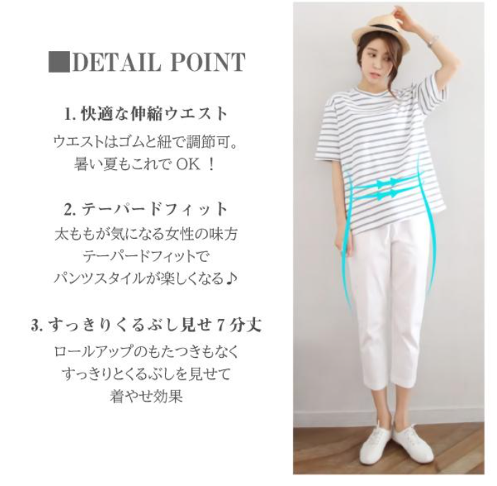 カジュアル ワイドパンツ ゆったり ストレート クロップドパンツ 受注【綿ﾂｲﾙ】ﾜｲﾄﾞｽﾄﾚｰﾄクロップドパンツ 股下60 ｳｴｽﾄｺﾞﾑ
