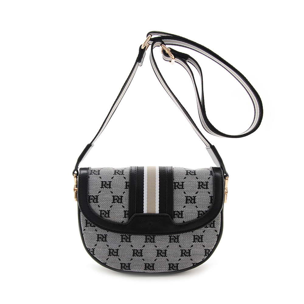 FIRANO VITAジャガードハーフサークルショルダーバッグ レディース  