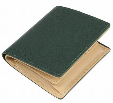 札入れ 名入れ ＢＯＸ型小銭入 小銭入れ付き 2つ折り 2色 の カラー コンビネーション コインケース付き 小銭入れあり 財布 本革  レディース メンズ 8412 |  | 03