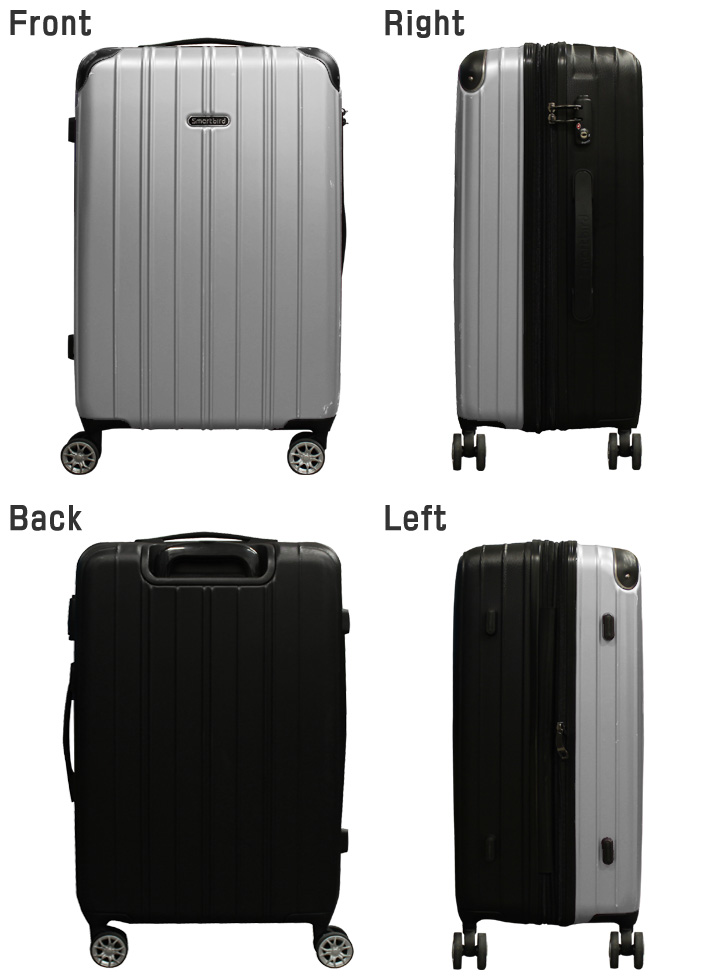 スーツケース Mサイズ 容量拡張可 超軽量 ファスナー キャリーバッグ キャリーケース 約70L Wキャスター TSAロック 人気 おしゃれ かわいい  5035-M :N5032M:スーツケースのハッピートラベリン - 通販 - Yahoo!ショッピング