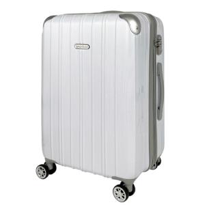 アウトレット スーツケース Mサイズ 容量拡張可 超軽量 ファスナー キャリーバッグ 約70L Wキ...