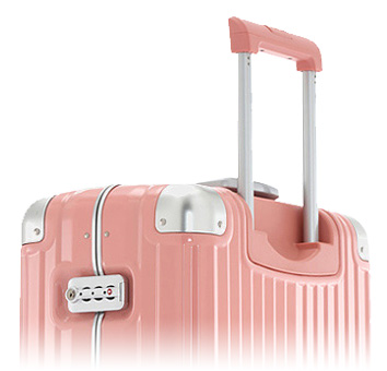セール中1276スーツケース ピンク キャリーバッグ Lサイズ 55L 丸型