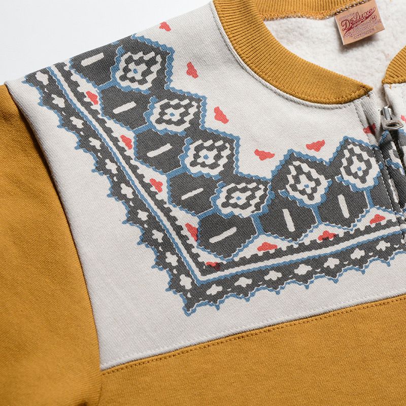 DELUXEWARE（デラックスウエア） スウェット S105-24A SNOW HALF ZIP