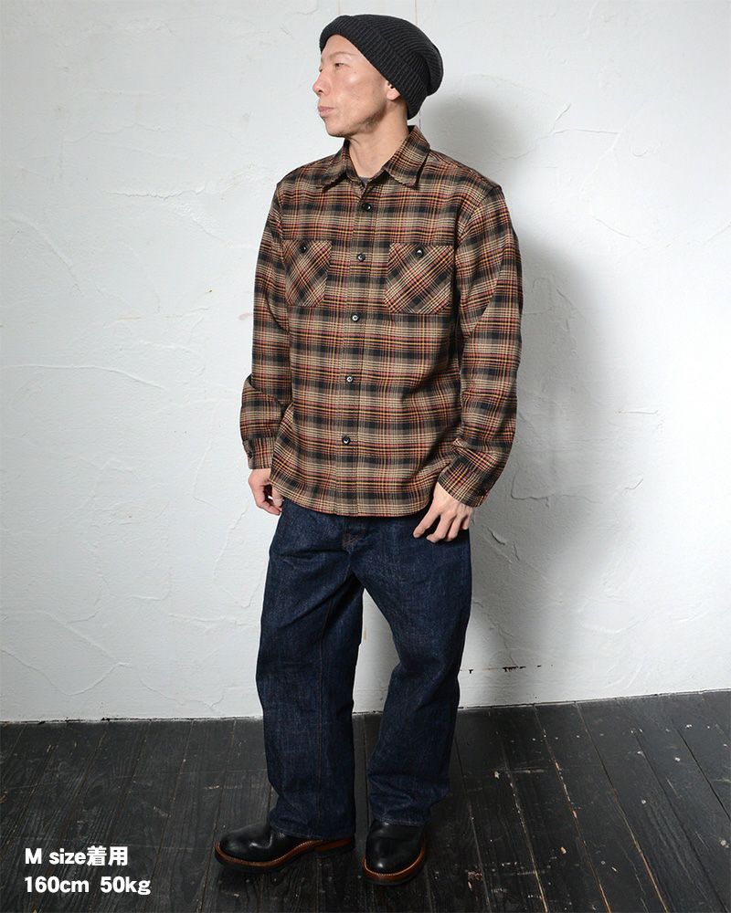 DELUXEWARE（デラックスウエア） ネルシャツ HV-60 MULTCH CHECK NEL