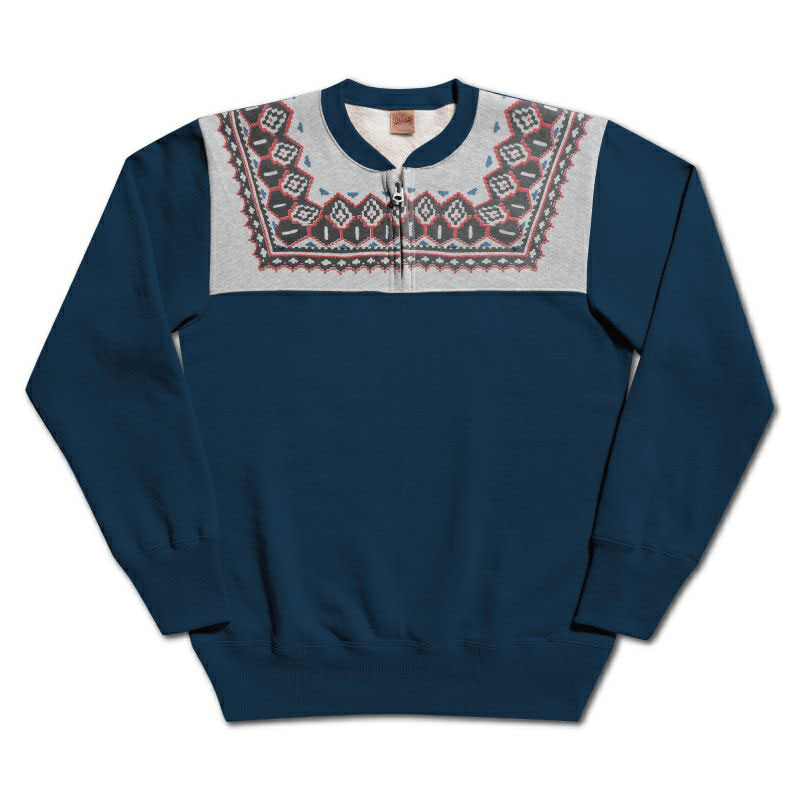 DELUXEWARE（デラックスウエア） スウェット S105-24A SNOW HALF ZIP