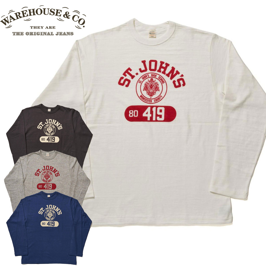 WAREHOUSE（ウエアハウス） WAREHOUSE Tシャツ Lot 5906 長袖クルー