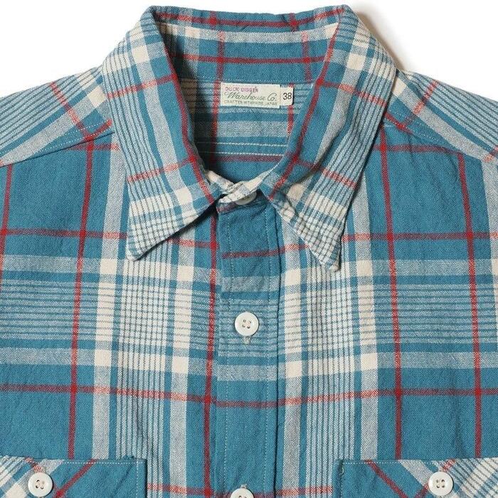 WAREHOUSE（ウエアハウス） シャツ Lot 3055 LONG SLEEVE CHECK WORK