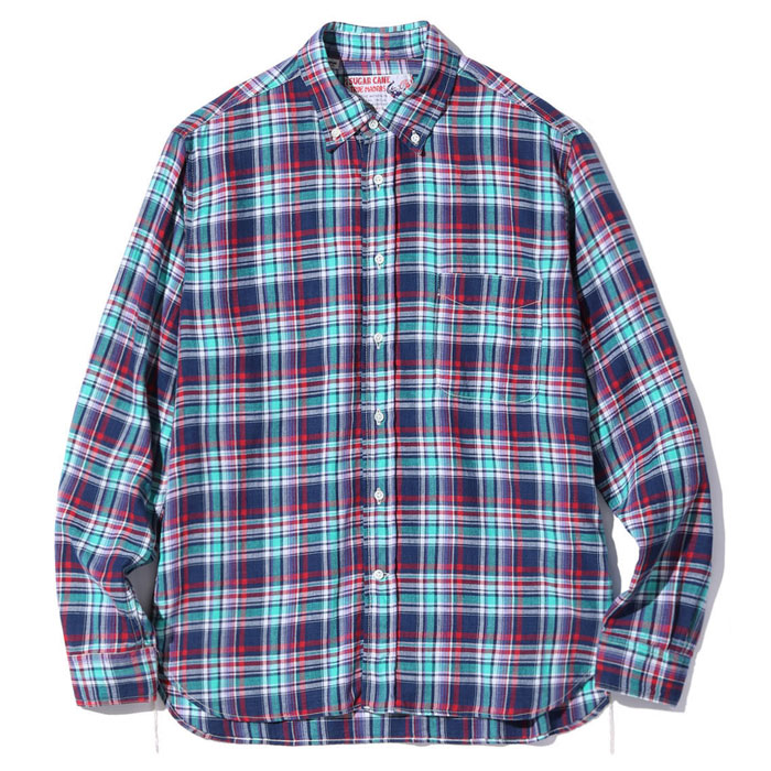 シュガーケーン SUGAR CANE シャツ SC29256 INDIA MADRAS CHECK ...