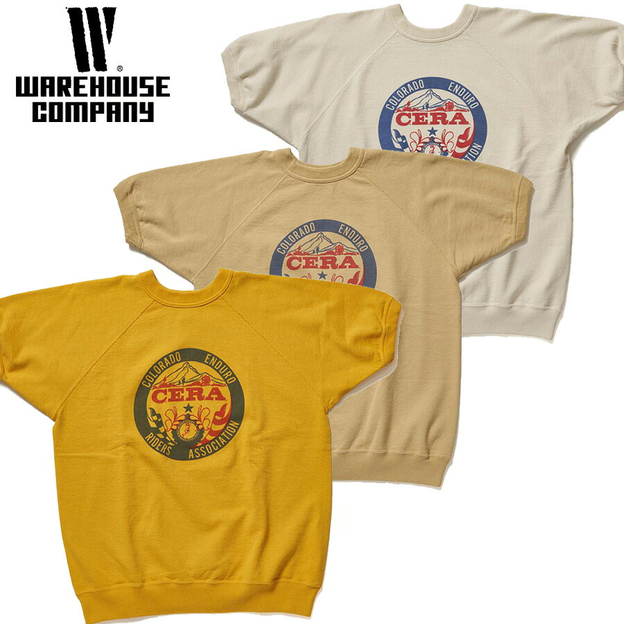 WAREHOUSE（ウエアハウス） 半袖スウェット Lot 4104 半袖 SW CERA