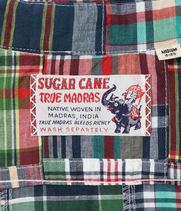 SUGAR CANE シュガーケーン シャツ SC39739 MADRAS CHECK PATCHWORK