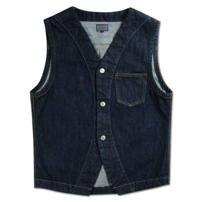 【美品】Deluxe ware DX30151 M デニムベスト DELUXEWARE（デラックスウエア） ベスト DX30151 ROGUE VEST for
