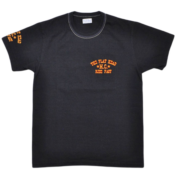 THE FLAT HEAD フラットヘッド Tシャツ T-SHIRT MC FN-THC-033 3本針の1本外し メンズ アメカジ 半袖