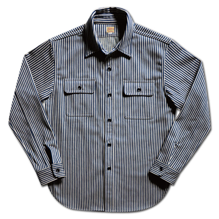 DELUXEWARE デラックスウエア シャツ HV-01 HICKORY NEL SHIRT