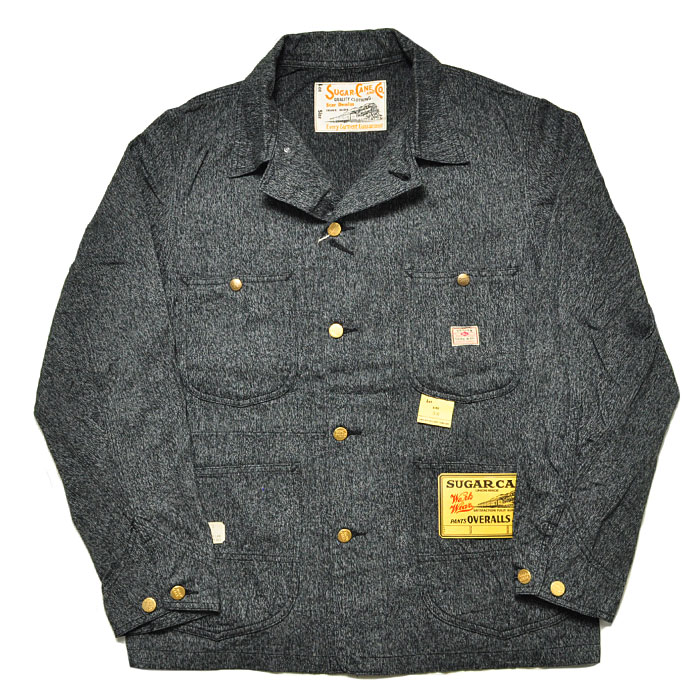 SUGAR CANE シュガーケーン ワークコート SC14626 9oz. BLACK COVERT 