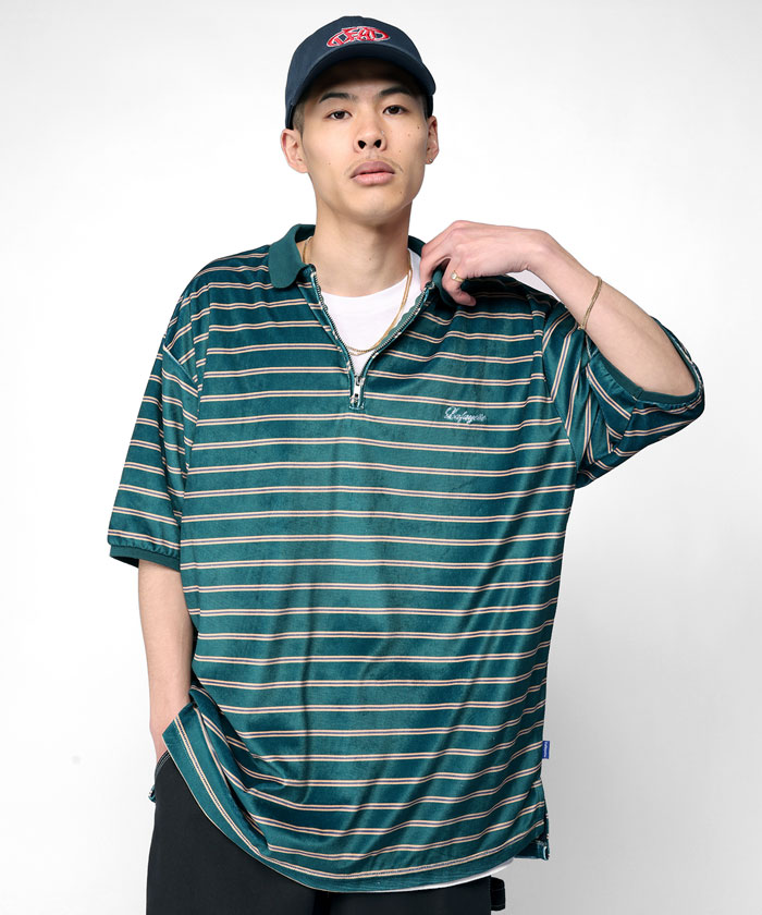 Lafayette（ラファイエット） シャツ HALF ZIP VELOUR S/S BIG SHIRT 