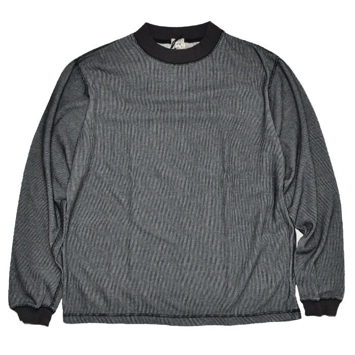 LOOP&WEFT Tシャツ DOUBLE FACE VINTAGE PINSTRIPE RIB KNIT L/S MOCK NECK LRC1106｜first-stadium｜03