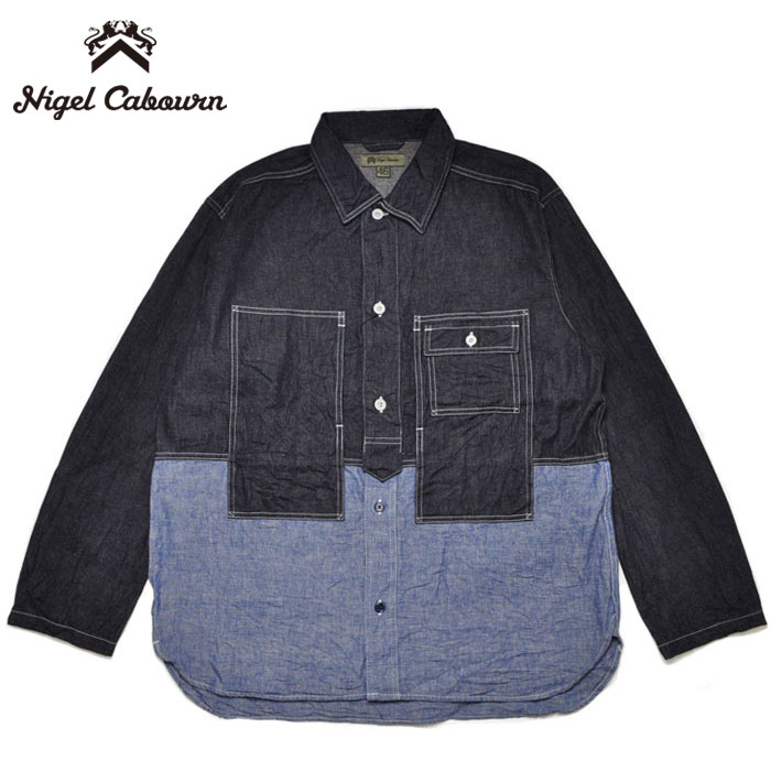 NIGEL CABOURN ナイジェルケーボン シャツ UTILITY SHIRT TYPE2 10oz DENIM ユーティリティーシャツ タイプ2  10オンスデニム : 80470010015 : firstadium - 通販 - Yahoo!ショッピング