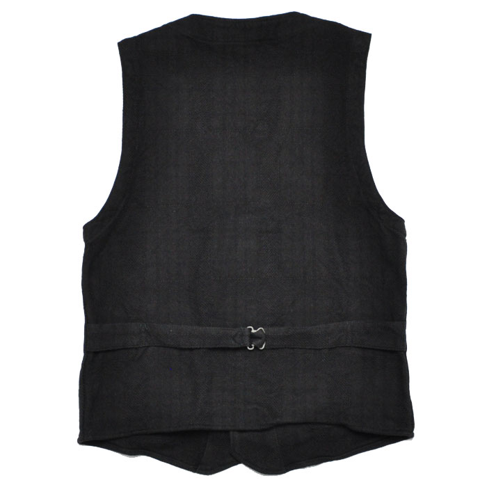 ORGUEIL（オルゲイユ） ベスト ジレ ブラックチェックジレ Black Check