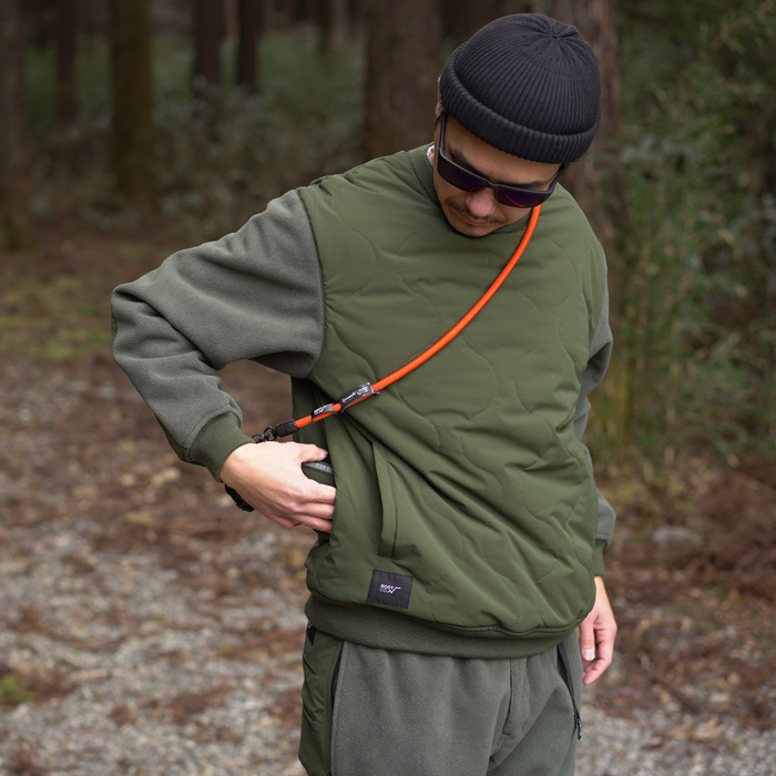 ROOT CO. CO ルートコー Crewneck Quilting Jacket クルーネック