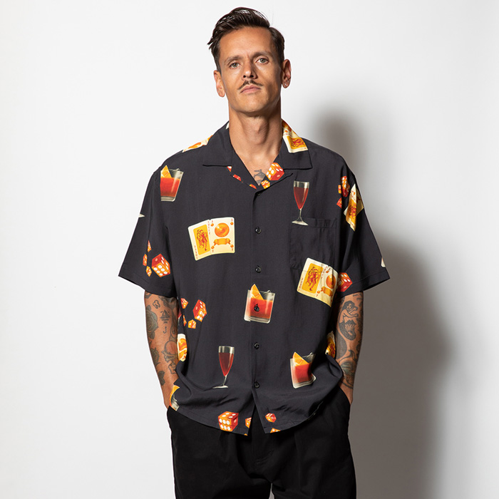 ROARK REVIVAL ロアークリバイバル シャツ GONZO NEGRONI&DICE S