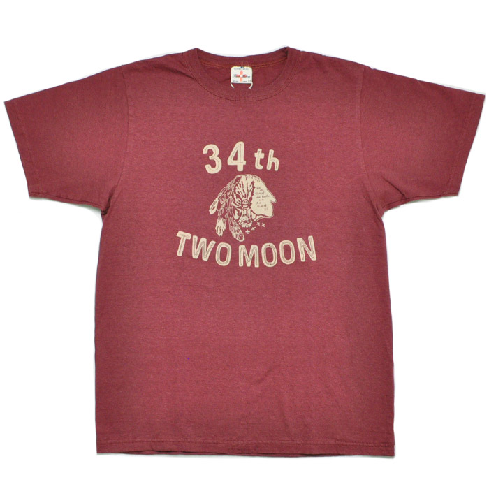 TWO MOON トゥームーン Tシャツ 20321 34th print T-shirt  34t...