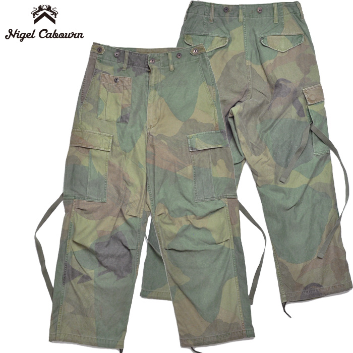 Nigel Cabourn カモ 迷彩 デニソンパンツ ベイカーパンツ　30 NIGEL CABOURN（ナイジェルケーボン） パンツ アーミーカーゴパンツ