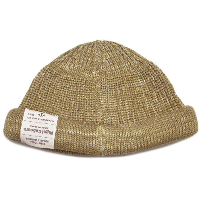 ナイジェルケーボン　ニット帽　ビーニー　ベージュ NIGEL CABOURN (ナイジェルケーボン) [MAINE LINE] 80470066011