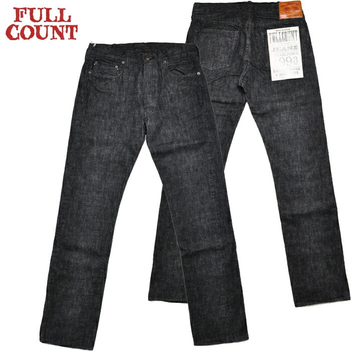FULLCOUNT（フルカウント） ブラックデニム 1108BK Slim Straight