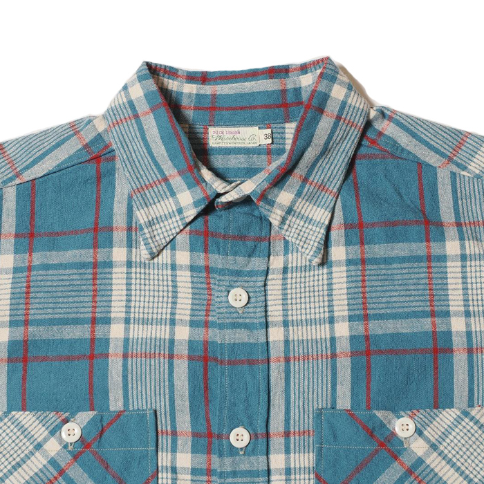 WAREHOUSE（ウエアハウス）OXFORD チェックシャツ 半袖 38 WAREHOUSE（ウエアハウス）OXFORD チェックシャツ 半袖 38