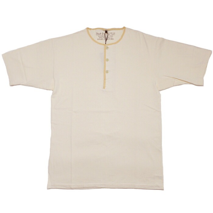 NIGEL CABOURN（ナイジェルケーボン） Tシャツ 50s ヘンリーネック