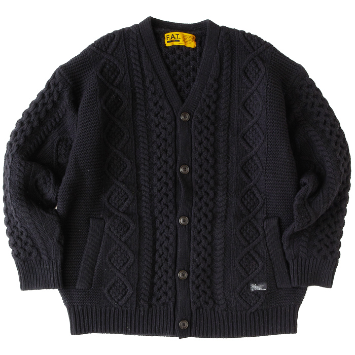 FAT エフエーティー ニット カーディガン ARANGAN F32520-KN04